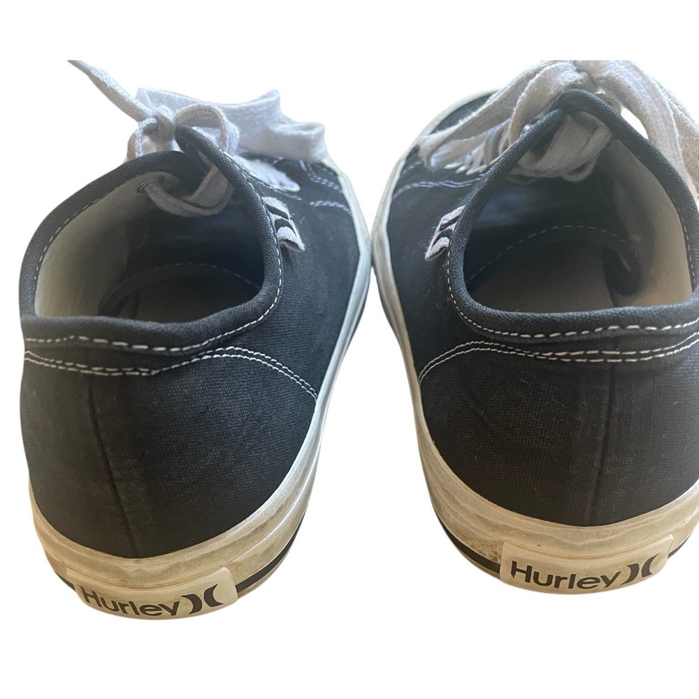 Hurley Women’s Cica Style Sneakers Black White Lace-Up Size 6.5 - Picture 4 of 8